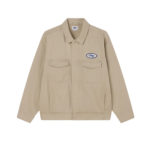 Obey Tilton Work Jacket Silver Grey Faded Wash