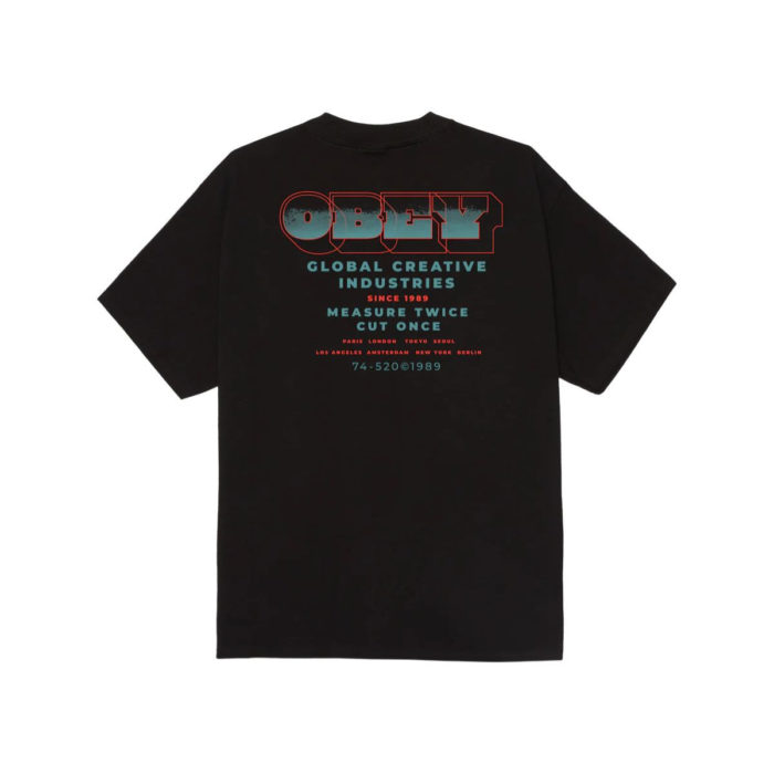 Obey Measure Twice T-Shirt Black - immagine 2