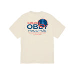 Obey Records Sound Waves T-Shirt Cream