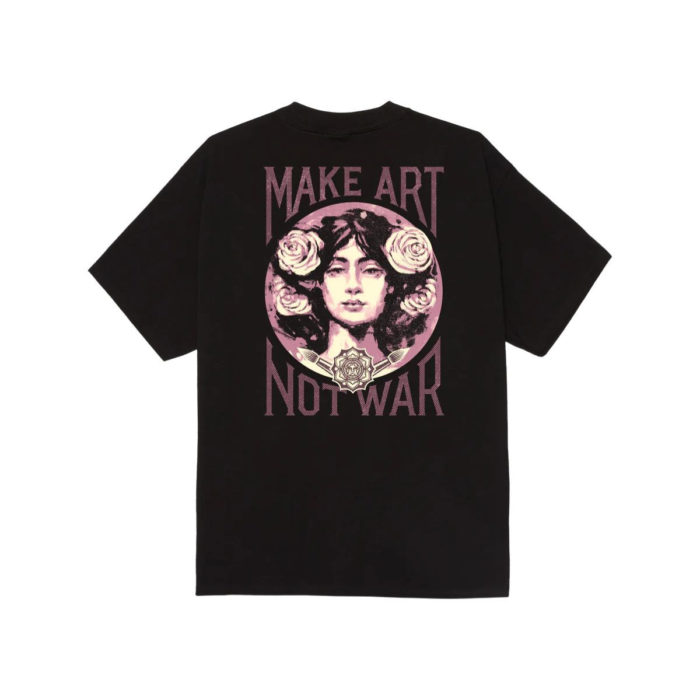 Obey Make Art Not War T-Shirt Black - immagine 2
