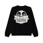 Obey Weldon Extra Heavy Crew Fleece Black