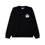 Obey Weldon Extra Heavy Crew Fleece Black - immagine 3
