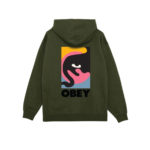 Obey Quarter Icon Premium Pullover Hood Deep Lichen Green