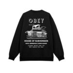Obey House Of Subversion Crewneck Black