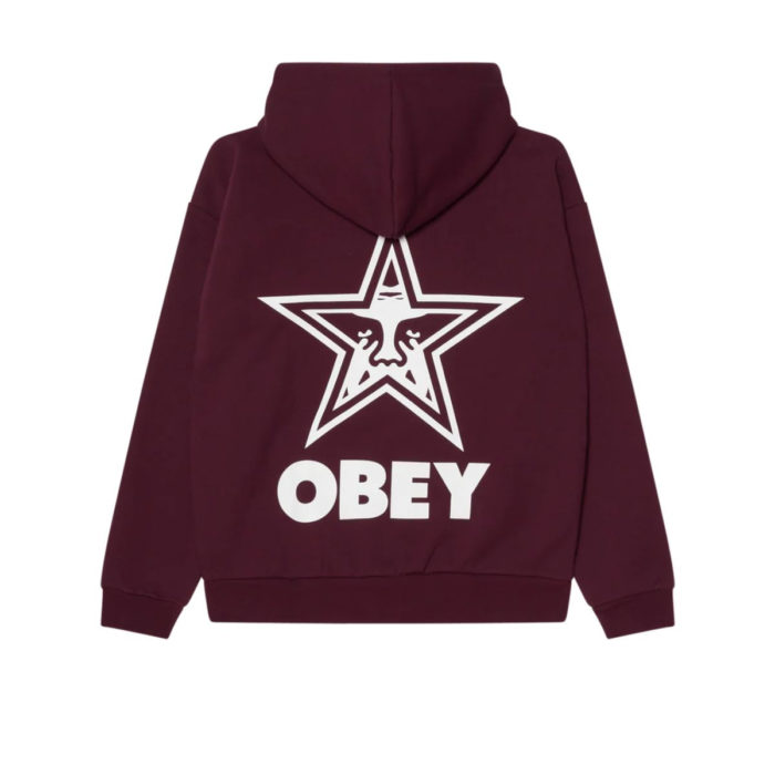 Obey Bold Star Extra Heavy Pullover Winetasting - immagine 2