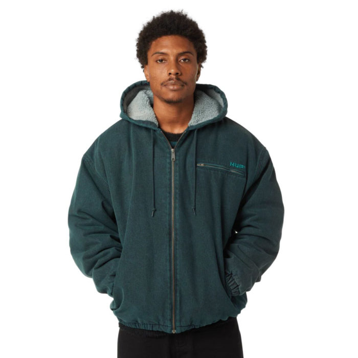 HUF What A Jungle Denim Work Jacket Evergreen - immagine 5
