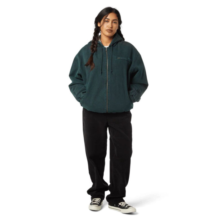 HUF What A Jungle Denim Work Jacket Evergreen - immagine 8