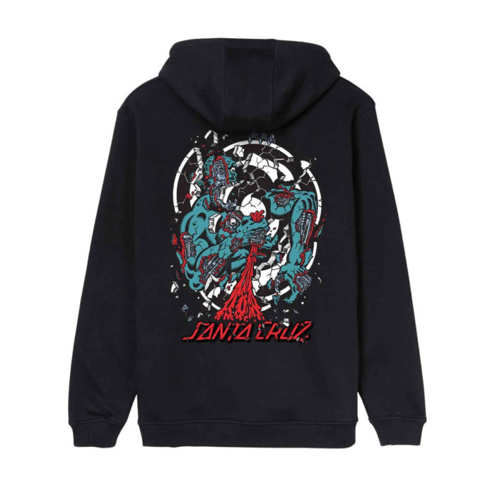Santa Cruz Roskopp Dissect Strip Hoodie Black - immagine 2