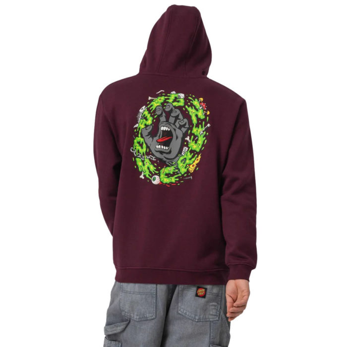 Santa Cruz Slime Scream Hoodie Dark Cherry - immagine 5