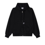 Obey Glen Zip Up Jacket Black Faded Wash