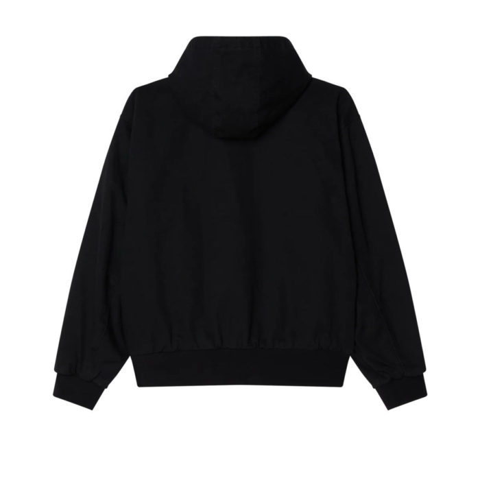 Obey Glen Zip Up Jacket Black Faded Wash - immagine 3