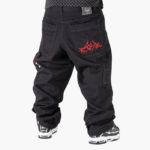 Blueskin Jeans Baggy Denim BlackLogo Red