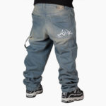 Blueskin Jeans Baggy Denim Blue Dirty Old