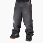 Blueskin Jeans Baggy Denim Black/Yellow Used Washed - immagine 3