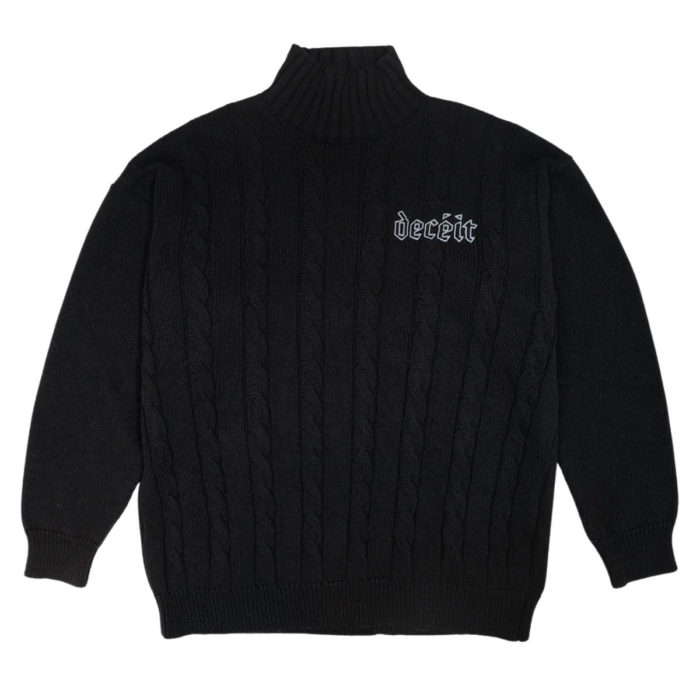 Deceit Hard Neck Sweater Black - immagine 3