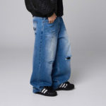 Grimey Royal Paw Big Boy Denim Pants Washed Blue - immagine 5