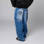 Grimey Royal Paw Big Boy Denim Pants Washed Blue - immagine 6