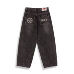 Grimey Royal Paw Big Boy Washed Black Denim Pants