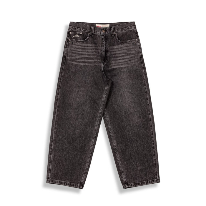 Grimey Royal Paw Big Boy Washed Black Denim Pants - immagine 3