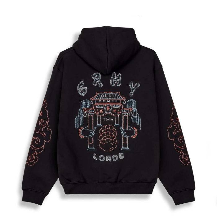 Grimey Sampans Black Sweatshirt - immagine 2
