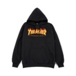 Thrasher Magazine - Felpe Flame Logo Hood - Black