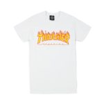 Thrasher - T-Shirt Flame - White