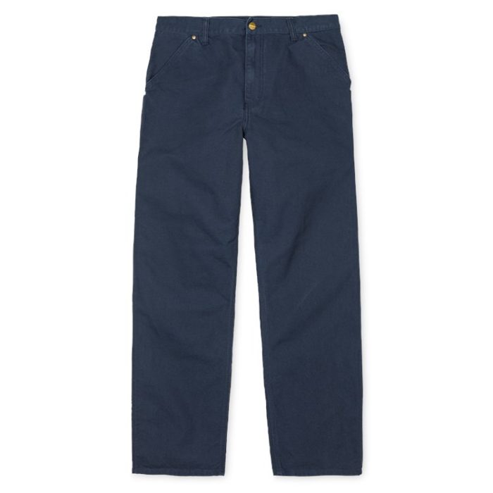 Carhartt - Pantalone Single Knee Pant - Navy Rinsed - immagine 3
