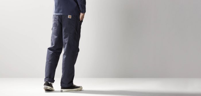 Carhartt - Pantalone Single Knee Pant - Navy Rinsed - immagine 8