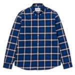 Carhartt - Camicia Lamont Shirt - Lamont Check/Blue Deep