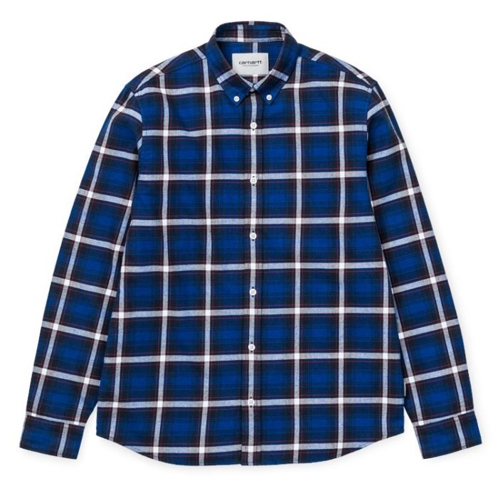 Carhartt - Camicia Lamont Shirt - Lamont Check/Blue Deep - immagine 2