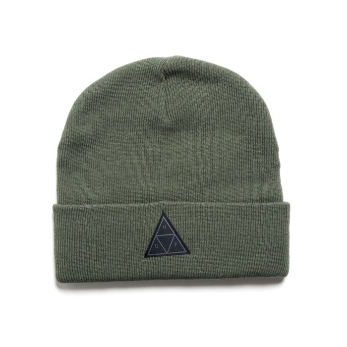 HUF - Cappello Triple Traingle Beanie - Olive - immagine 2