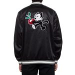 HUF x Felix The Cat - Giacca Felix Satin Jacket - Black