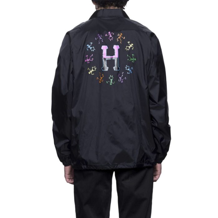 HUF - Giacca Owsley Coaches Jacket - Black - immagine 2