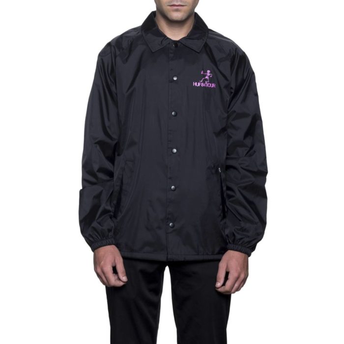 HUF - Giacca Owsley Coaches Jacket - Black - immagine 3