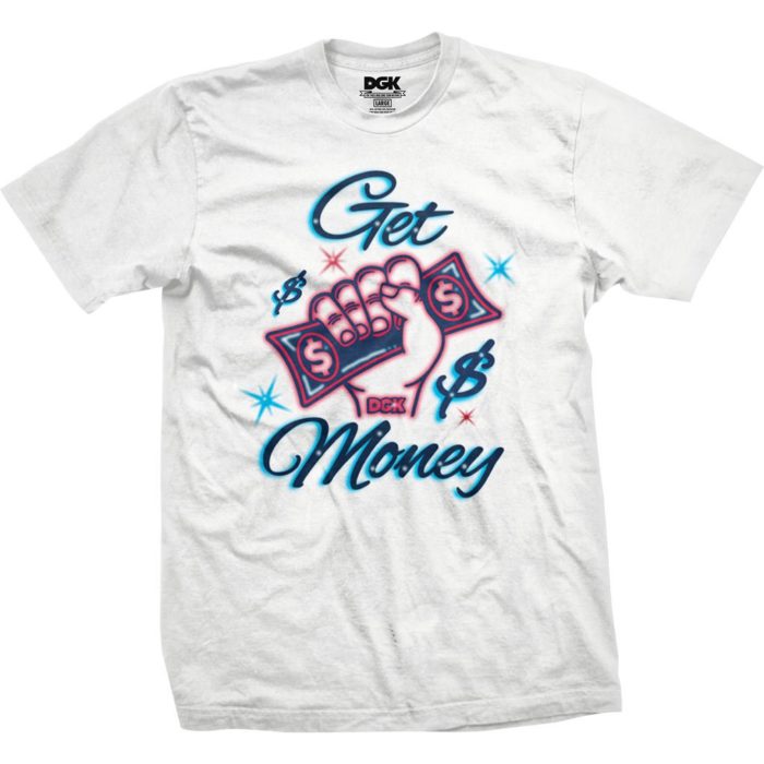 DGK - T-Shirt Get Money - White - immagine 2