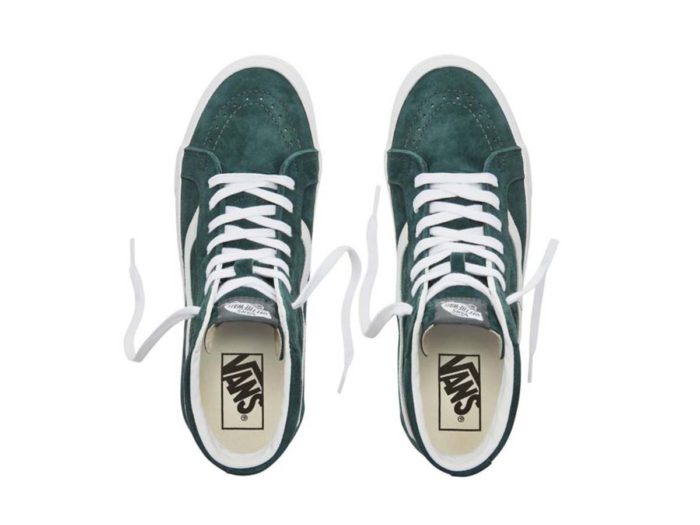 Vans - Sk8-Hi Reissue - (Pig Suede) Darkest Spruce/True White - immagine 5