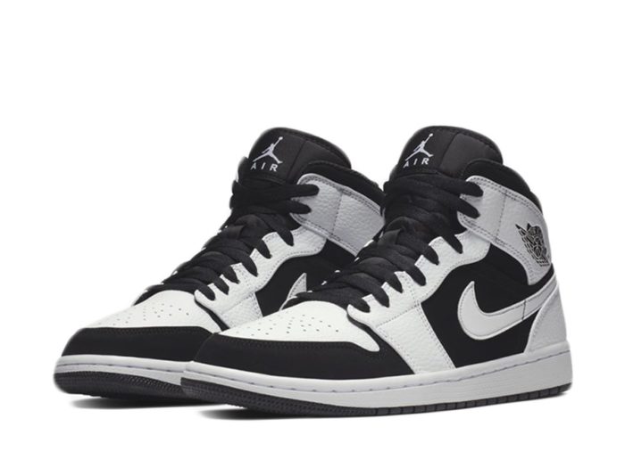Nike Air Jordan 1 Mid - White/Black-White - immagine 3