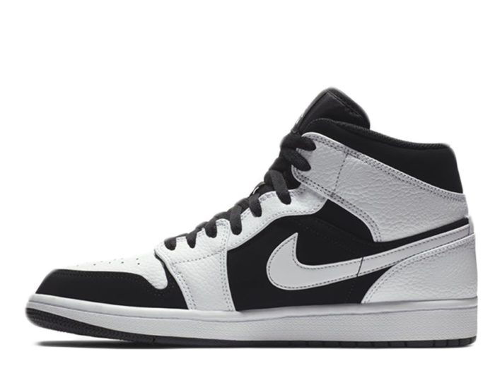 Nike Air Jordan 1 Mid - White/Black-White - immagine 4