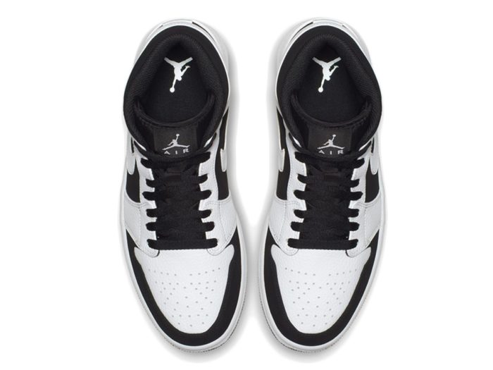 Nike Air Jordan 1 Mid - White/Black-White - immagine 5