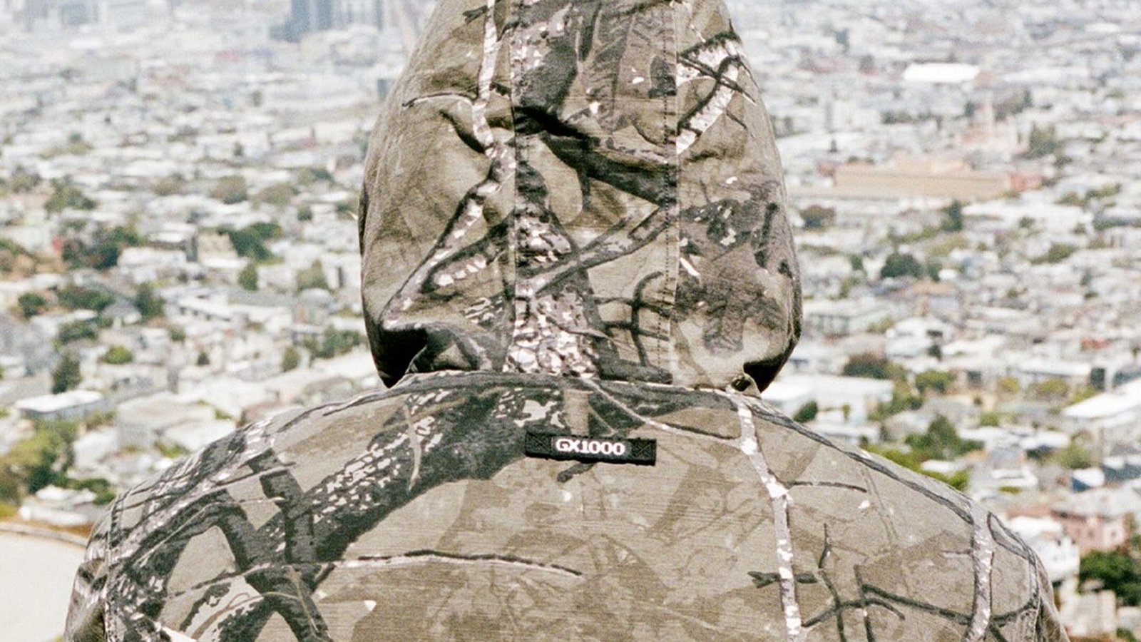Felpa GX1000 camo realtree con skyline di San Francisco